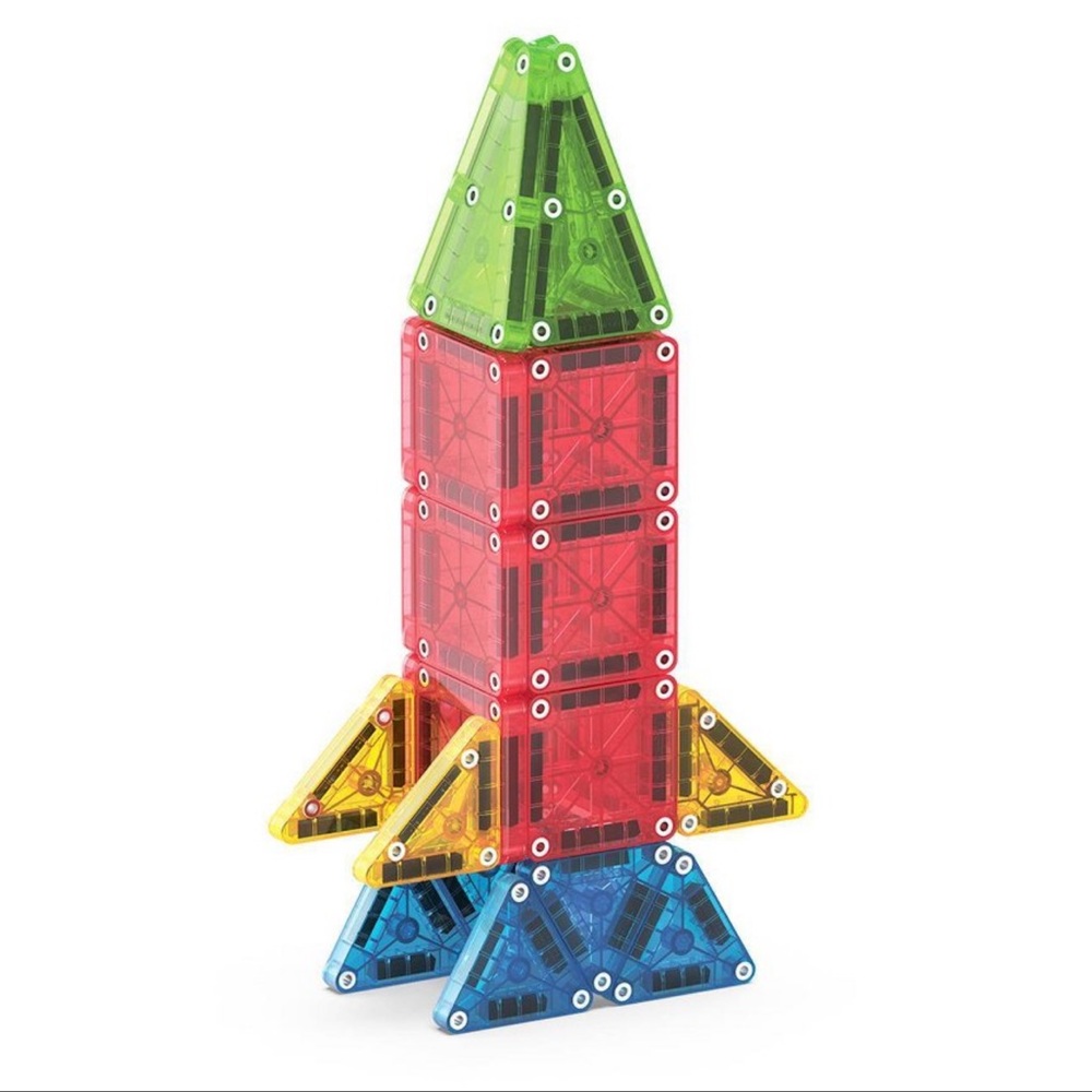 Magna-Tiles microMags Travel set, 26 piece set in a travel storage tin - Picture 4 of 8